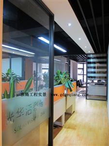 深圳办公室单层玻璃隔断